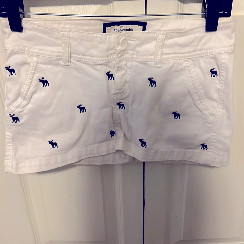 White skirt with blue accents